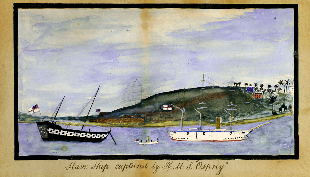 Detail of Slave chip captured by HMS 'Osprey' by Unknown