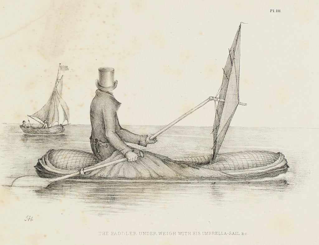 Detail of Halkett's boat-cloak or cloak-boat by unknown