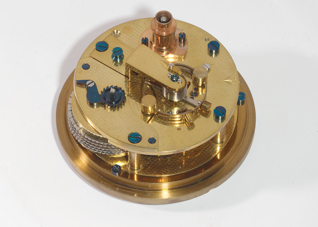 Detail of Marine chronometer, movement by Victor Kullberg
