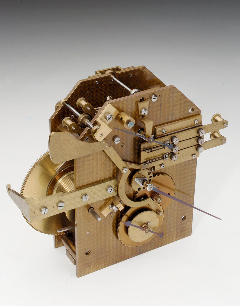 Detail of Astronomical regulator, front by Edward Edward John Dent & Co.