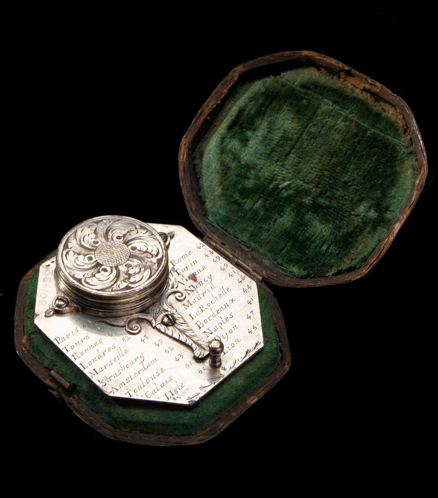 Detail of Butterfield dial for latitudes 40˚-60˚ north, reverse by Chapotot