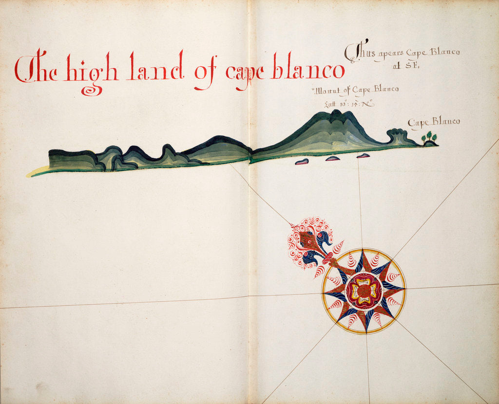 Detail of The High Land of Cape Blanco by William Hack