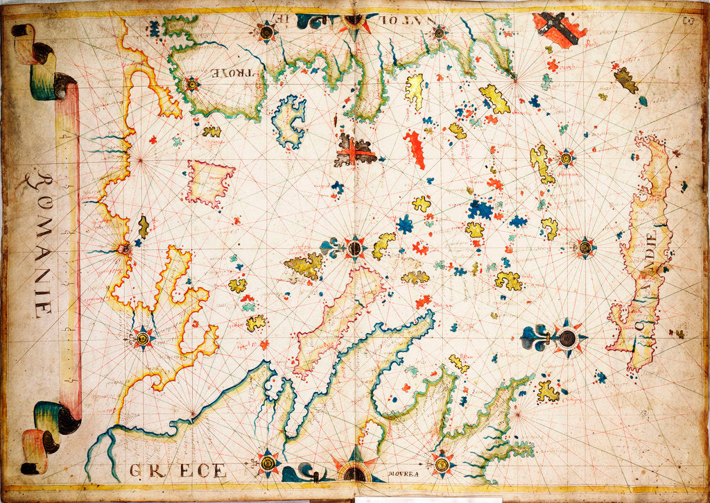 Detail of Chart of the Greek archipelago by Unknown