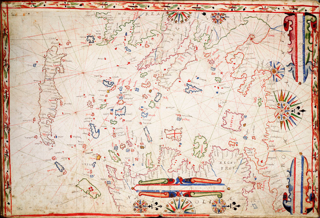 Detail of Greek Archipelago, circa 1620 by Unknown