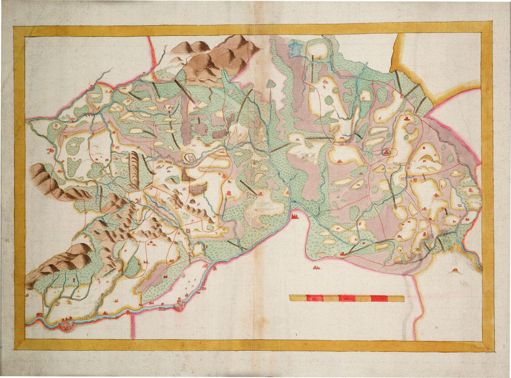 Detail of Chart of Leix and Offaly, Ireland by Anonymous