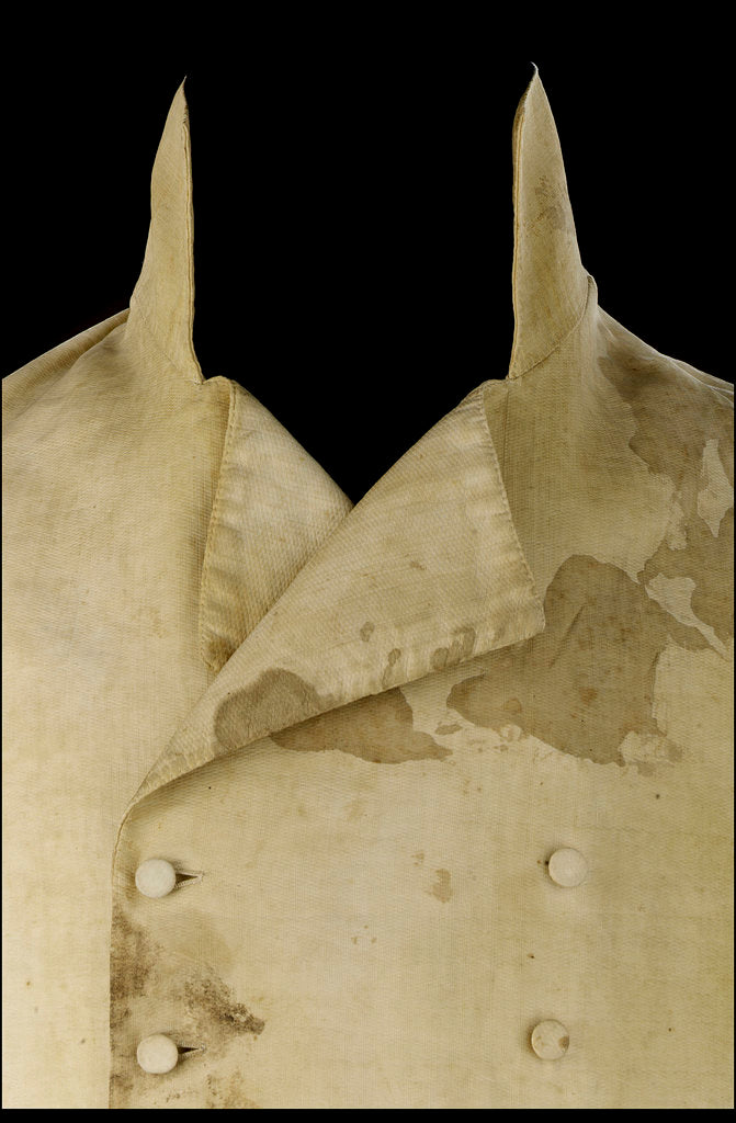 Detail of Non-regulation waistcoat worn by Horatio Nelson (1758-1805) at Trafalgar by Unknown