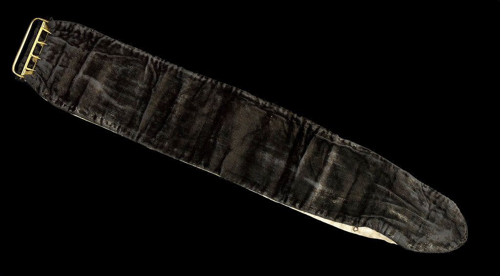 Detail of Non-regulation stock reputedly worn by Horatio Nelson (1758-1805) by unknown