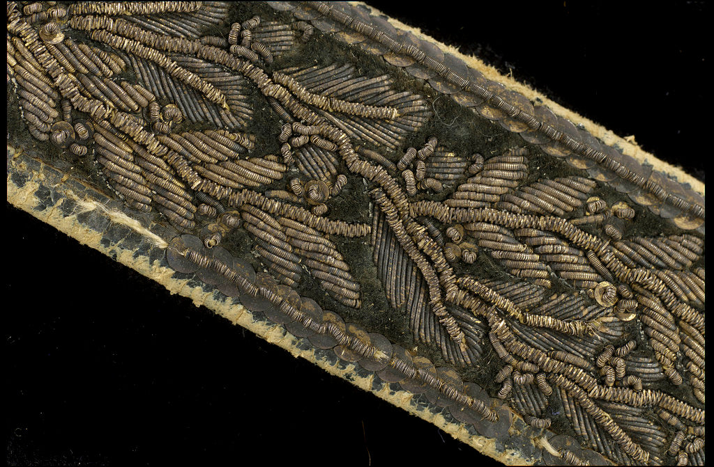 Detail of Royal Naval uniform by unknown