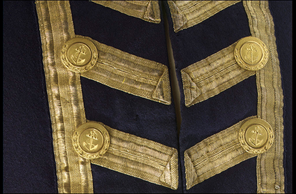 Detail of Royal Naval uniform: pattern 1795-1812 by Firmin