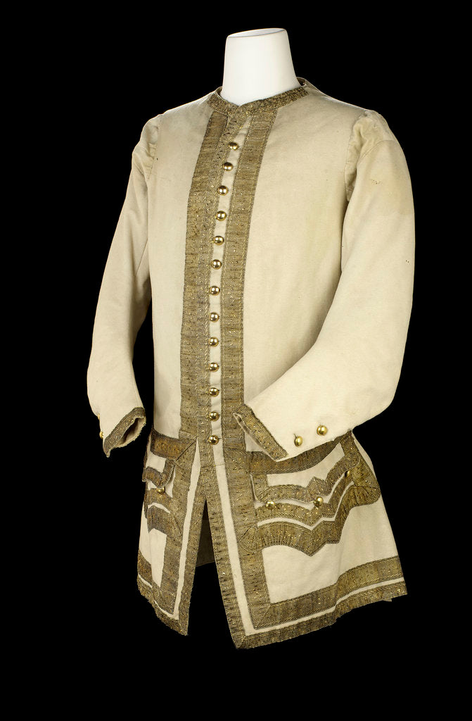Detail of Royal Naval uniform: pattern 1748-1767 by unknown
