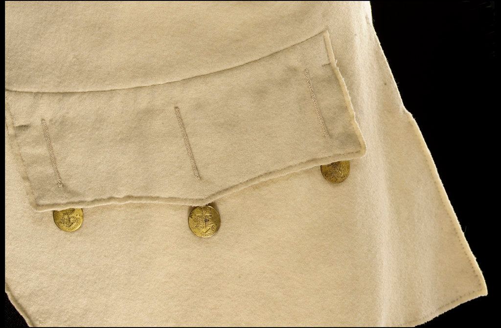 Detail of Royal Naval uniform: pattern 1774 by unknown