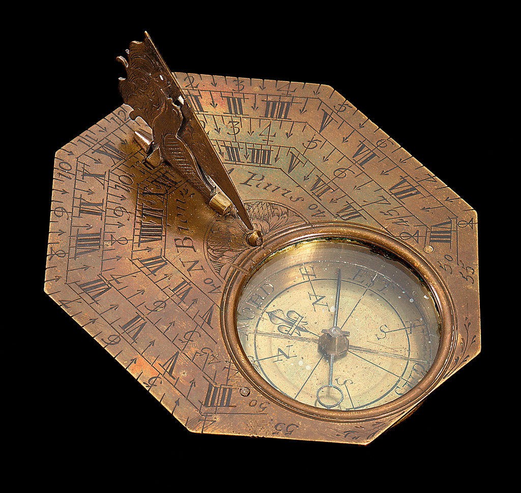 Detail of Butterfield dial, reverse by Nicolas Bion