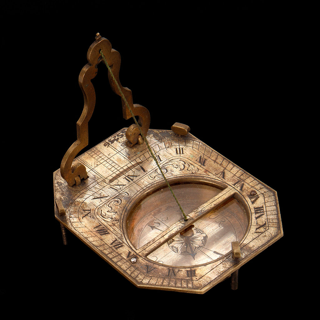 Detail of String-gnomon dial by unknown