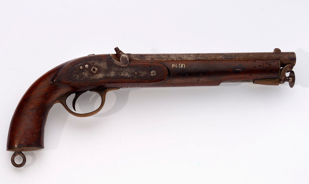 Detail of Percussion pistol by Unknown