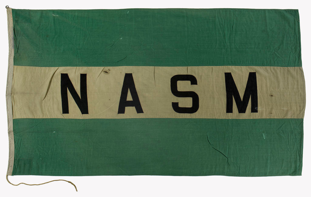 Detail of House flag, Nederlandsch-Amerikaansche Stoomvaart Maatschappij by unknown