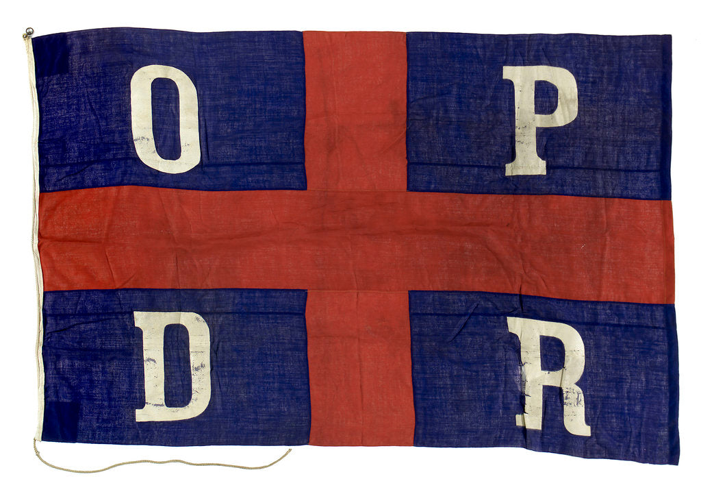 Detail of House flag, Oldenburg Portugiesische Dampschiffs Rhederei by unknown