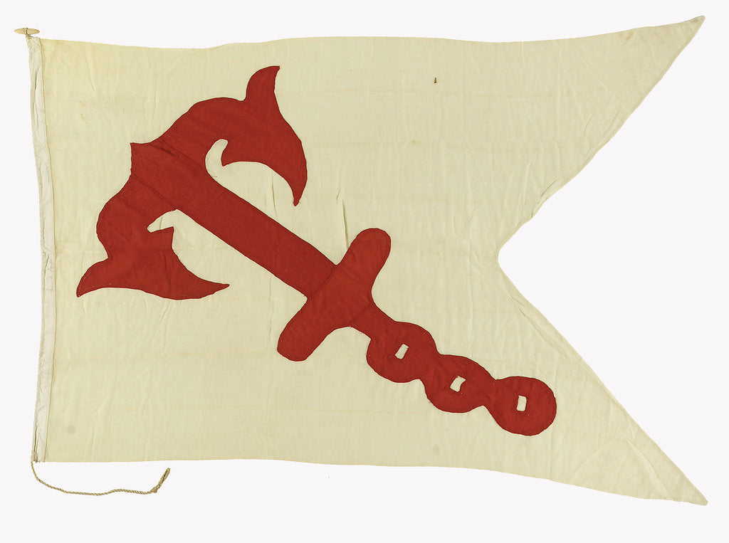 Detail of House flag, Anchor Line Ltd by unknown