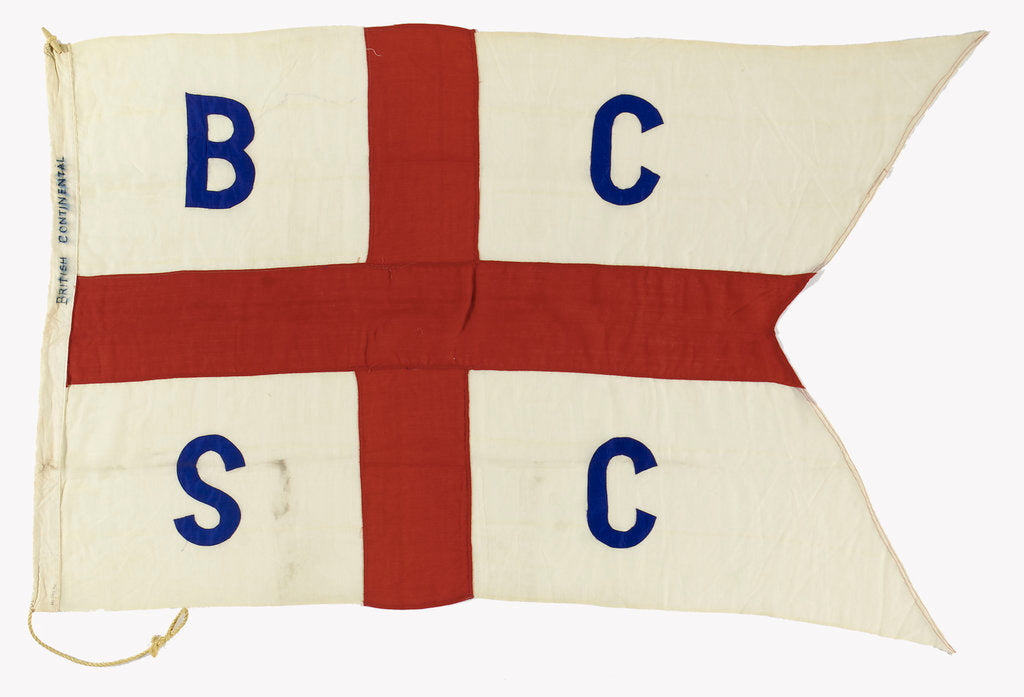 Detail of House flag, British Continental Steamship Co. Ltd by Unknown