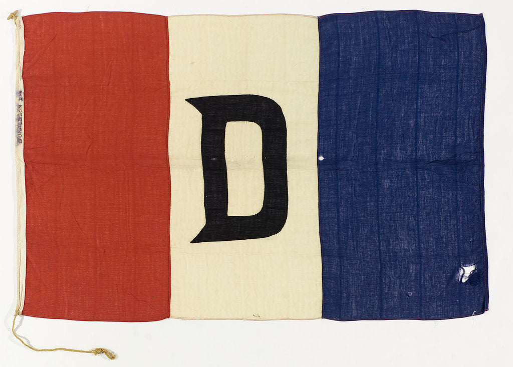 Detail of House flag, Donaldson Line Ltd by unknown