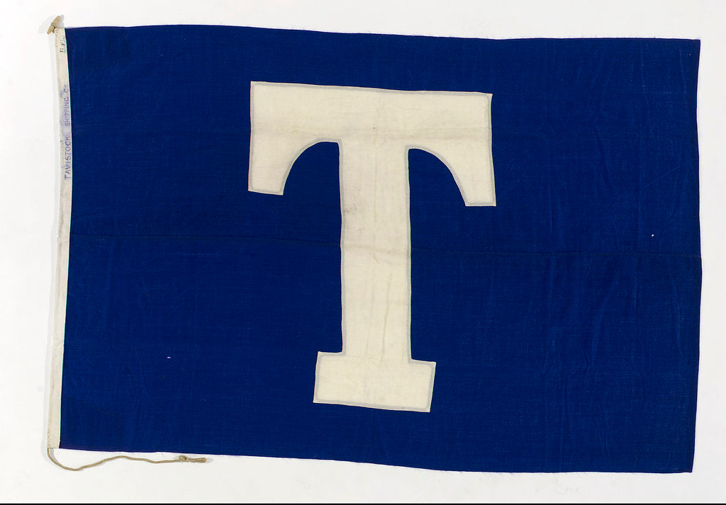 Detail of House flag, Tavistock Shipping Co. by unknown