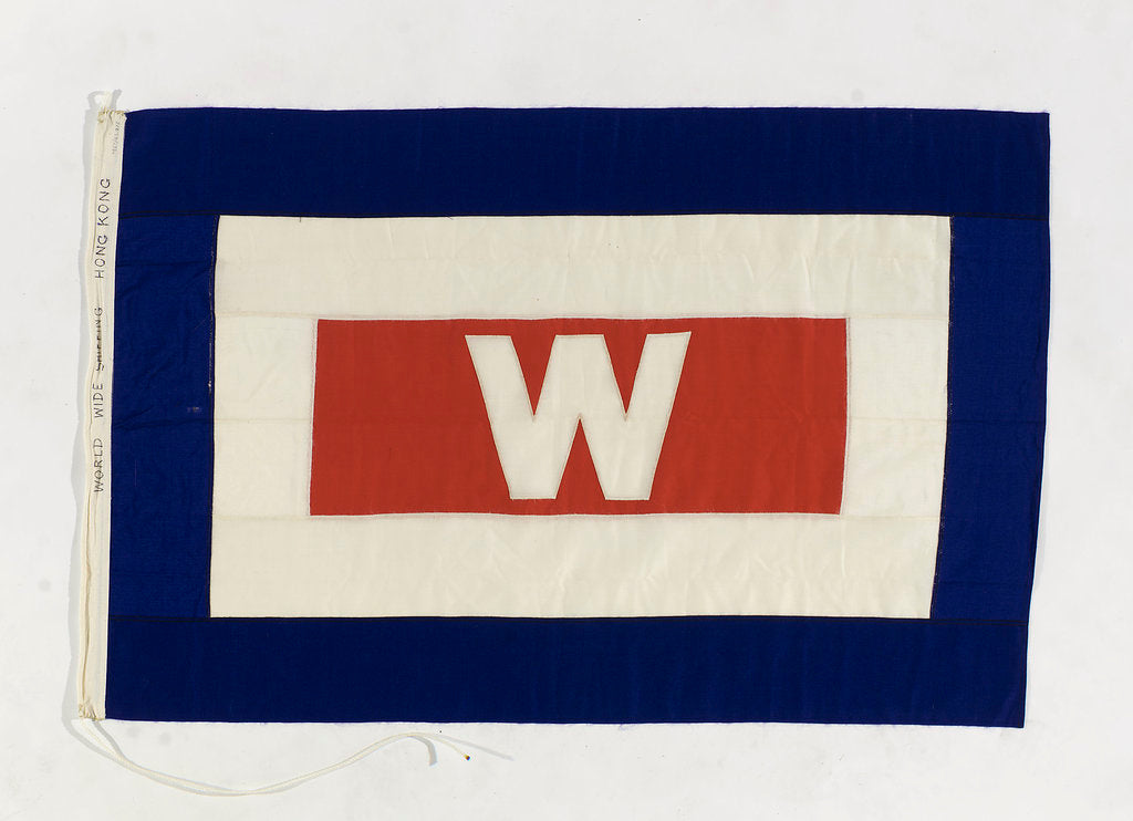 Detail of House flag, World Wide Shipping by Unknown