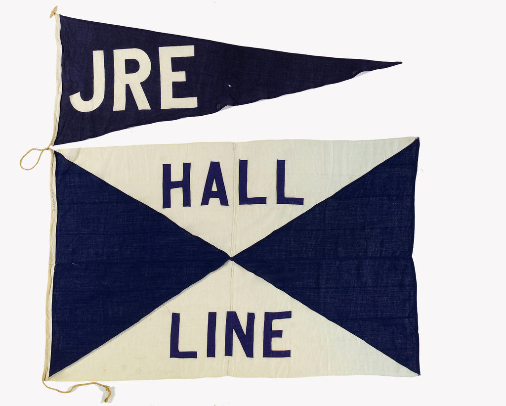 Detail of House flag, Hall Line Ltd by unknown