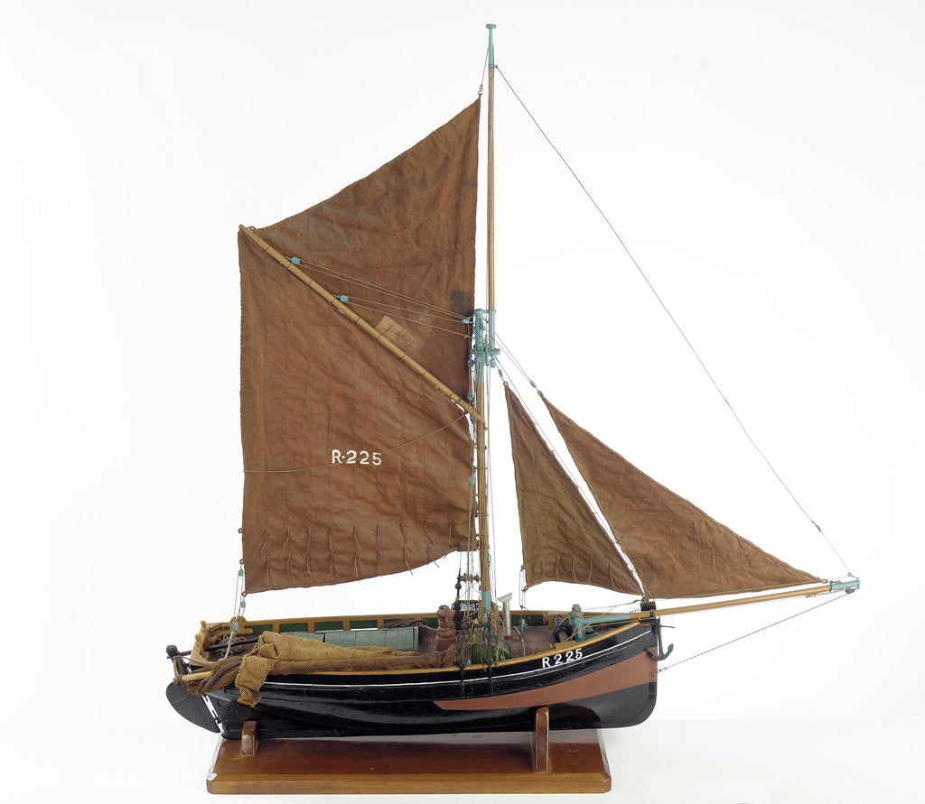 Detail of 'Providence', starboard broadside by D. S. Paterson