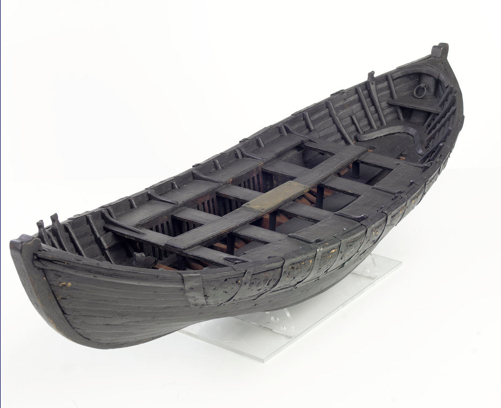 Detail of Full hull model, Greathead lifeboat by Henry Greathead