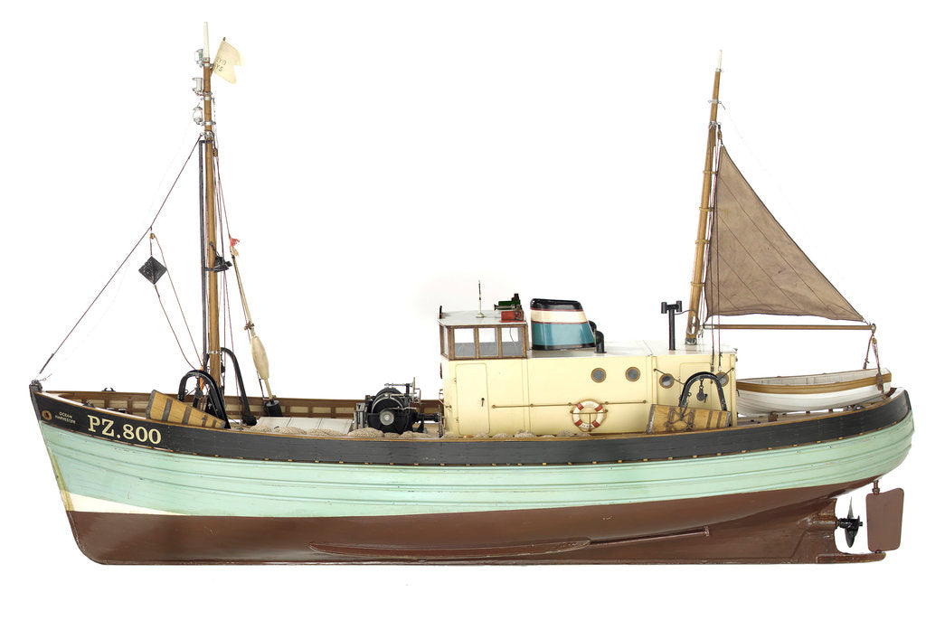 Detail of 'Ocean Harvester', port broadside by Graham Caird