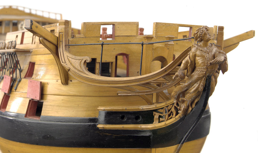 Detail of 74-gun two-decker ship of the line, figurehead by unknown