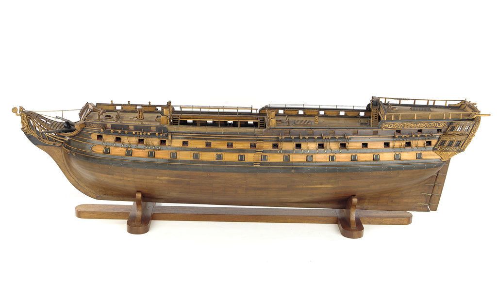 Detail of 'Eole', port broadside by unknown