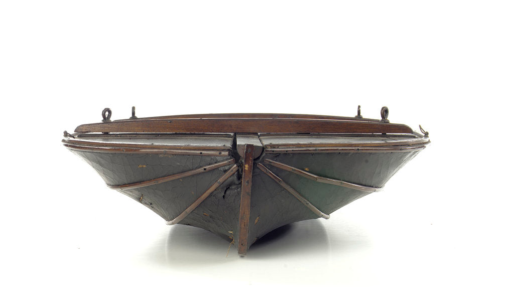 Detail of Full hull model, collapsible lifeboat by G. L. Berthon
