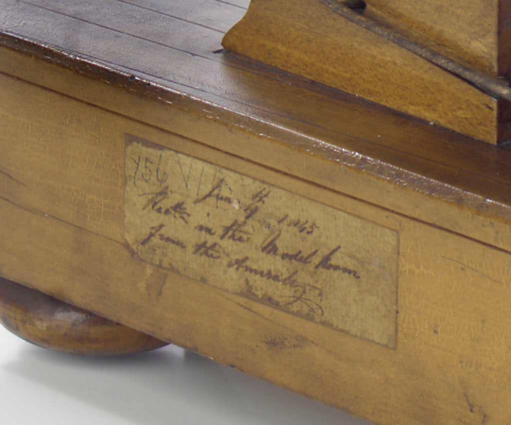 Detail of 'Victoria & Albert', label detail by Unknown