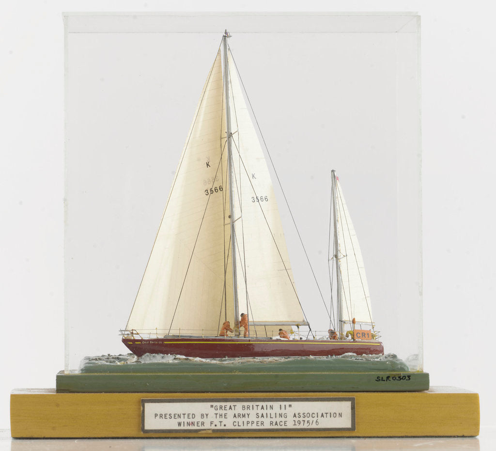 Detail of 'Great Britain II', port broadside by Brian H. Williams