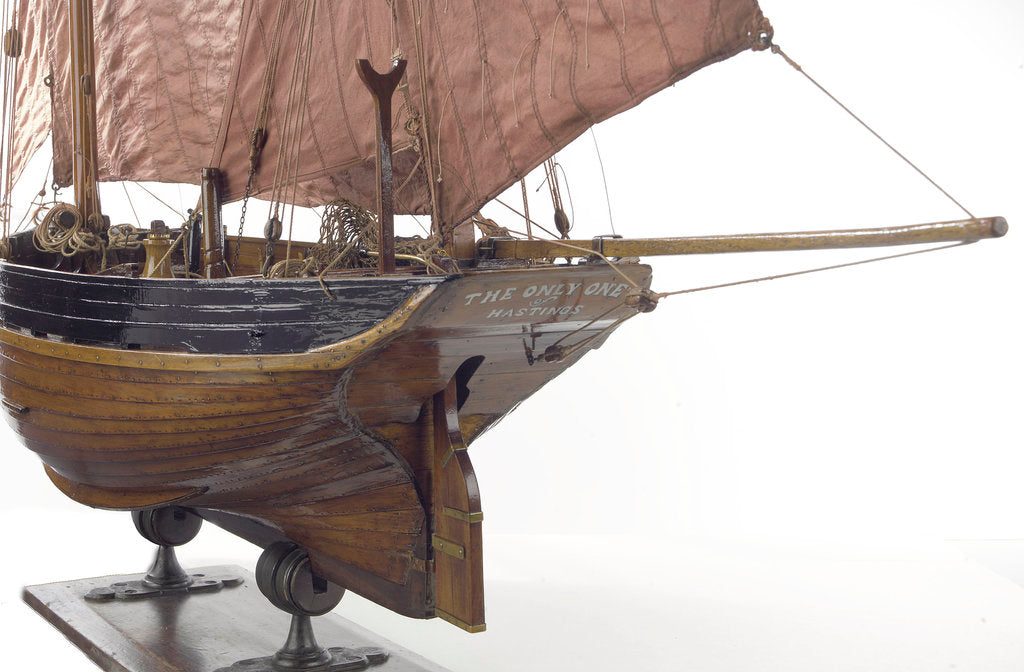 Detail of 'The Only One', port stern, counter by Unknown