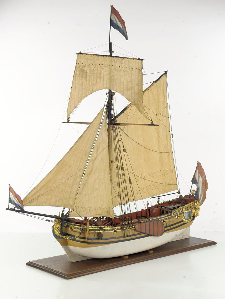 Detail of 'Prinz Van Oranje', port by Unknown
