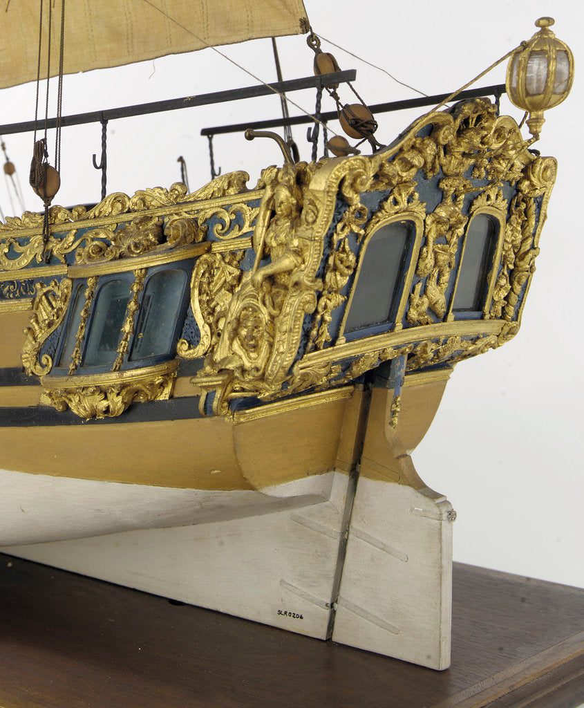 Detail of 'Prinz Van Oranje', stern detail by unknown