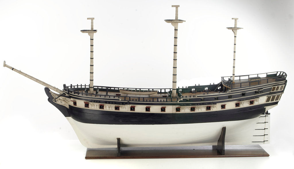 Detail of East Indiaman cargo vessel by unknown