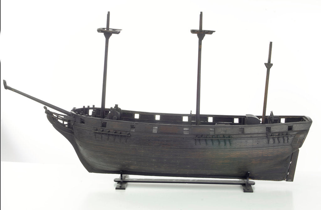 Detail of Cargo vessel, port broadside by unknown