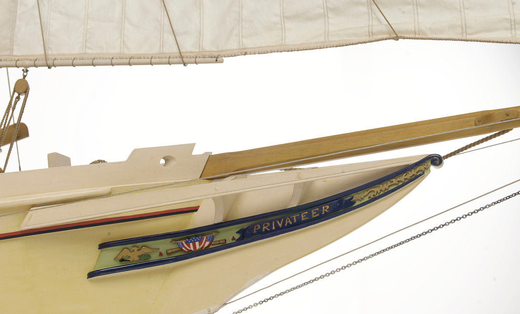Detail of 'Privateer', bow, trail board detail by J.A. Thompson