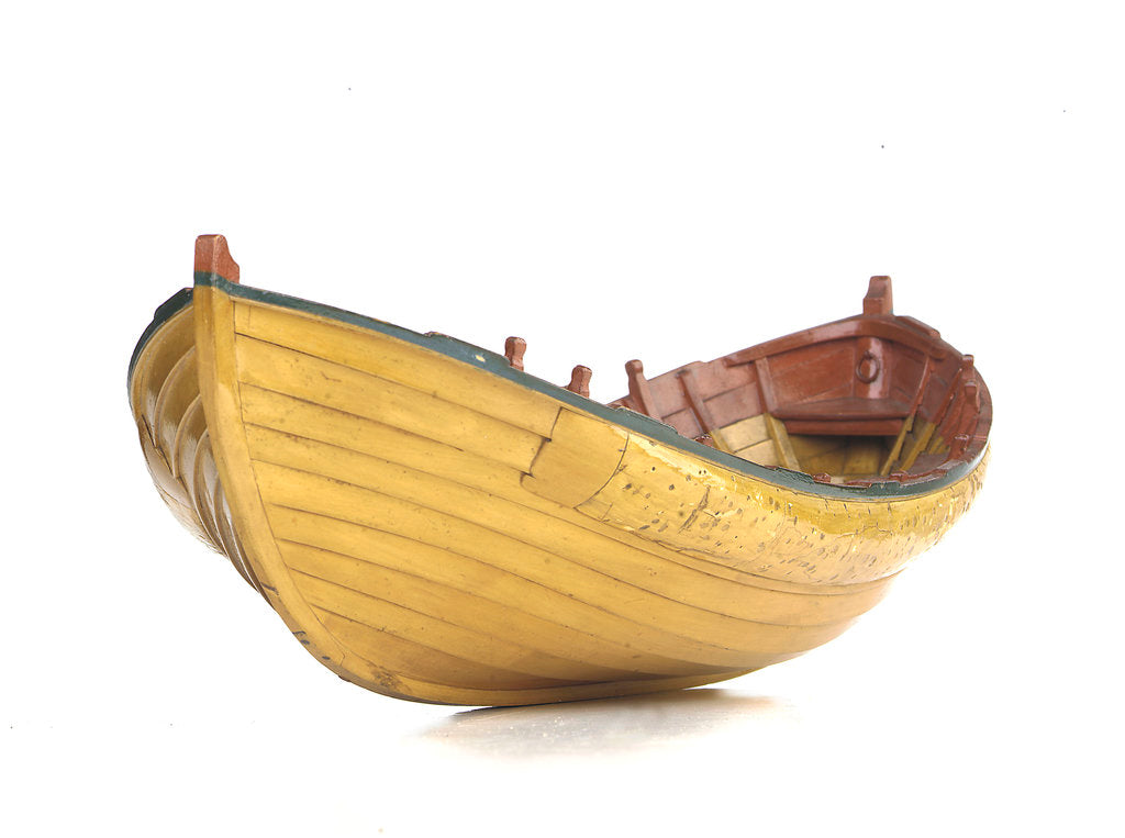 Detail of Full hull model, Greathead lifeboat by Unknown