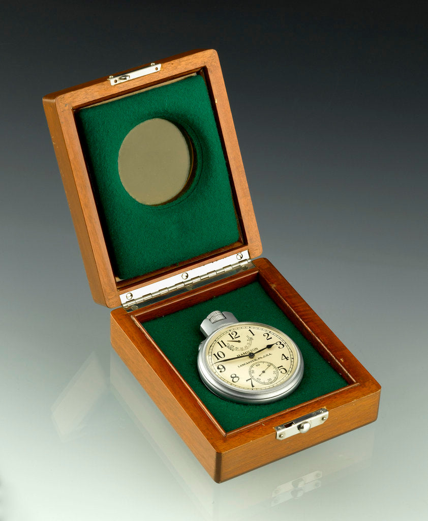 Detail of Deck watch in case by Hamilton Watch Co.