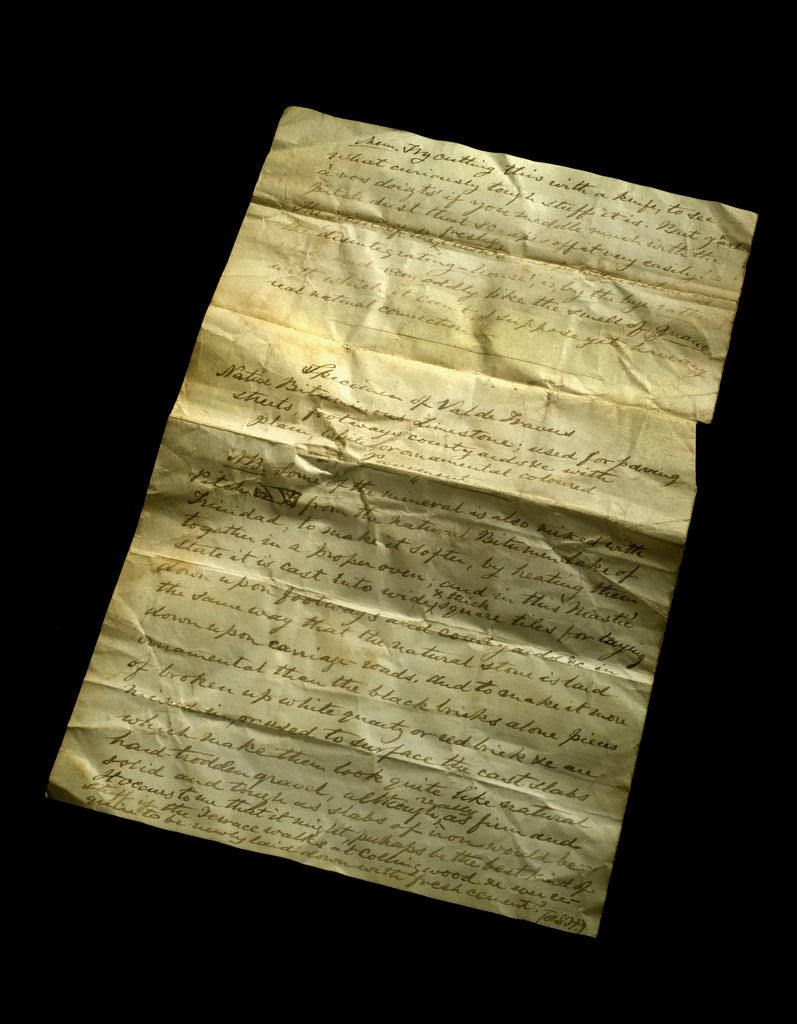 Detail of A handwritten note concerning pitch by Alexander Stewart Herschel