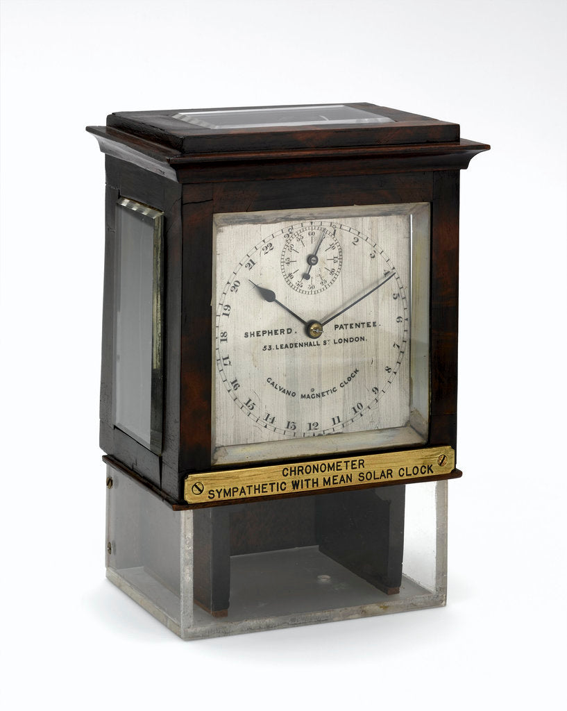 Detail of Slave dial chronometer, complete in case by Shepherd