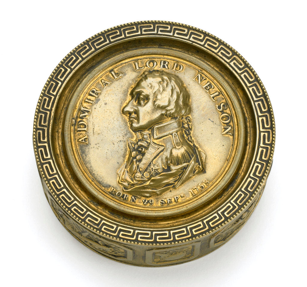 Detail of Seal box commemorating Vice-Admiral Horatio Nelson (1758-1805) by Nathaniel Marchant