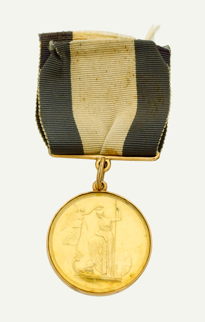 Detail of Naval Gold Medal (Captain's) for the Battle of the Nile, 1798, obverse by Lewis Pingo