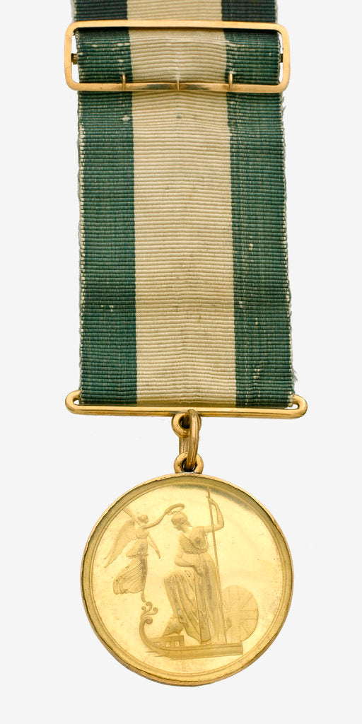 Detail of Naval Gold Medal (Captain's) for the Battle of Trafalgar, 1805, obverse by Lewis Pingo