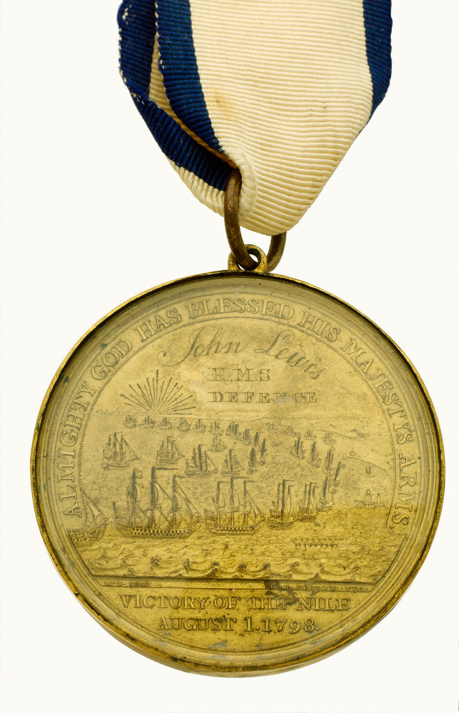 Detail of Davison's Nile Medal, reverse by Heinrich Kuchler