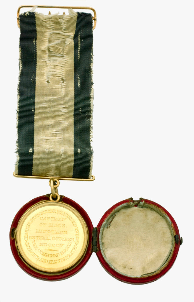 Detail of Naval Gold Medal (Captain's) for the Battle of Trafalgar, 1805, reverse by Lewis Pingo