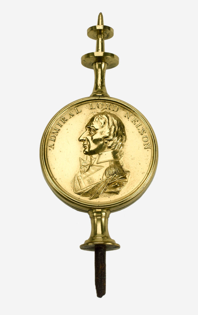 Detail of Gilt-brass clock finial commemorating Vice-Admiral Horatio Nelson (1758-1805) by unknown